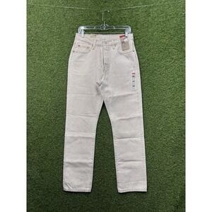 Levis 501 Jeans Womens 29x30 Tan Original High Rise Straight Leg 125010578 New